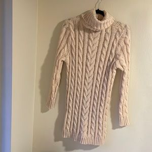 Light pink sweater dress